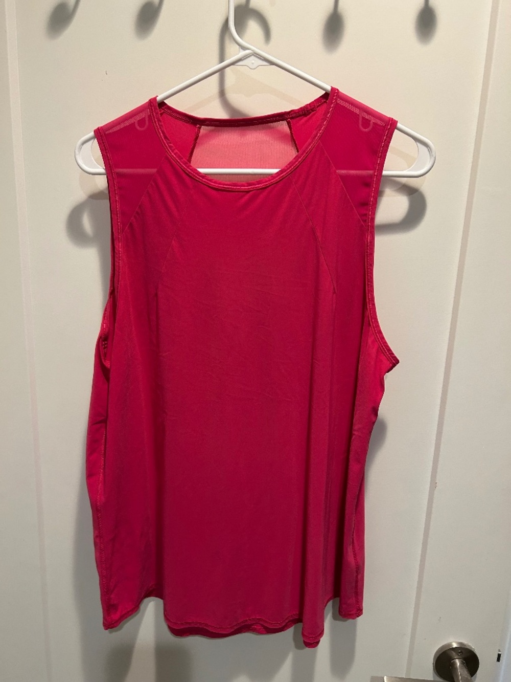 Lululemon sculpt tank passionate pink color sz 12. (Read description) - Picture 2 of 6